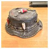 Resin Fishing Hat  Paper Clip Hplder