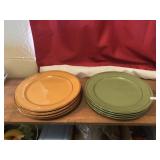 Yellow and Green Plates
