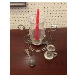 Candle Holders and a Spoon
