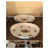 Two Royal Albert Trays