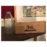 Dr Pepper Bottle and Wood Box from Germany