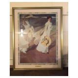 Print of Ladies on the Beach