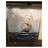 Print of Ship at Sea