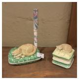 Pen and post it note holder