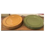 Yellow and Green Plates