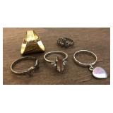 5 Sterling Silver Rings
