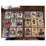 Two Sheets of Vintage Football Cards