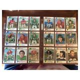 Two Sheets of Vintage Football Cards