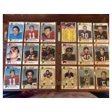 Two Sheets of Vintage Football Cards