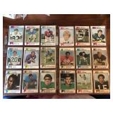 Two Sheets of Vintage Football Cards