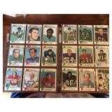 Two Sheets of Vintage Football Cards