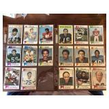 Two Sheets of Vintage Football Cards