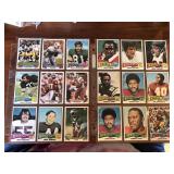 Two Sheets of Vintage Football Cards