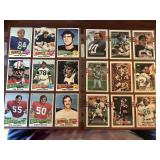 Two Sheets of Vintage Football Cards