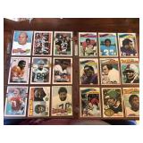 Two Sheets of Vintage Football Cards