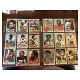 Two Sheets of Vintage Football Cards