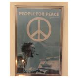 Framed john Lennon Poster