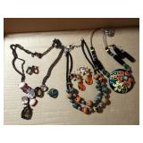 Three Necklace and Earring Sets