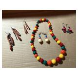 Necklace and Earrings