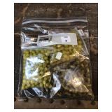 Beads in shades of yellow and green
