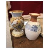 Pottery Vase and CAndle Holder