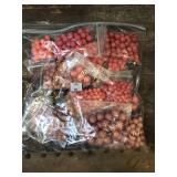 Various shades of pink beads