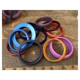 Melamime, Bakelite and Plastice Bracelets