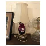 Ruby Glass Lamp