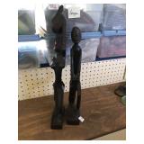 Two carved African Figures