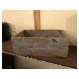 Wood Crate With Rope Handles
