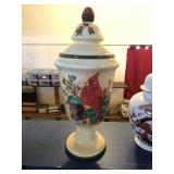 urn with a Cardinal
