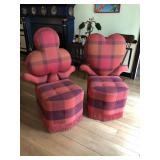 Vintage Uphostered Suit Chairs