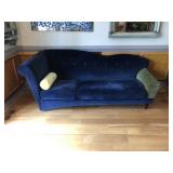 Blue Velvet Chaise Lounge