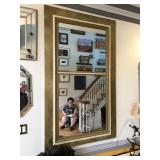 Gold Window Frame Mirror