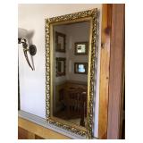 Tall Rectangular Gilded Mirror