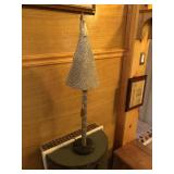 Silver Stick Lamp
