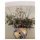 Large Pot with Silk Floral Arrangement