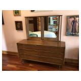 Mid Century Modern 6 Drawer Dresser
