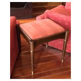 Red upholstered Stool/Table