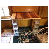 Wood and Glass Desk