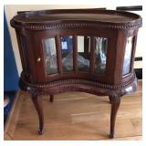 Curved Cherry Liquor Cabinet