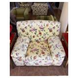 Yellow Floral Print Chair