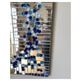 Blue Pebble Mirror from England