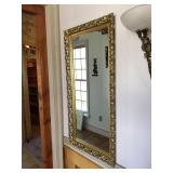Tall Rectangular Gilded Mirror matches lot 59