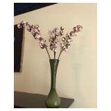 Green Milk Glass Vase