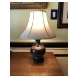 Green and Red Ceramic Lamp