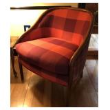 Pair of Red Plaid Chair