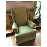 Green Wing Back Chair