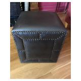 Leather Ottoman
