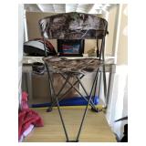 Camo Print Tripod Folding Chair